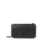 Cartera Grande 2-en-1 Look Animal Skin color Negro