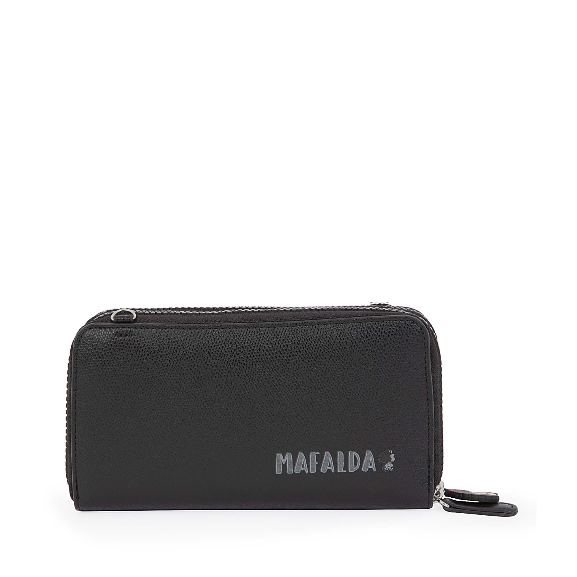 値下げ‼️charrita Bolsadextre EX-grande Cartera Grande Cierre Doble Mafalda x Oe color Rojo Tinto
