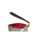 Tarjetero Monograma Estampado con Maneral color Rojo Tinto - Imagen 6