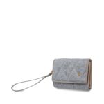 Cartera Flap Mediana Textil con Maneral color Gris - Imagen 5