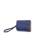 Cartera Flap Mediana Textil con Maneral color Azul Marino - Imagen 5