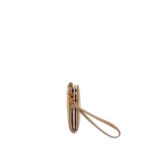 Cartera Flap Maxi Textil con Maneral color Camel - Imagen 2