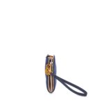 Cartera Flap Maxi Textil con Maneral color Azul Marino - Imagen 2