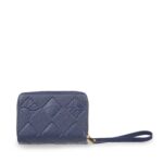 Cartera Mediana en Suede con Maneral color Azul Marino - Imagen 3