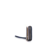 Cartera Mediana en Suede con Maneral color Azul Marino - Imagen 4