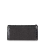 Cartera Grande Flap Look Animal Skin color Negro - Imagen 3
