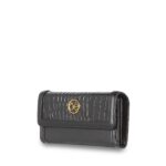 Cartera Grande Flap Look Animal Skin color Negro - Imagen 5