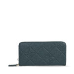 Cartera Grande Cierre Sencillo con Maneral color Azul Petróleo