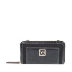 Cartera Grande 2 en 1 Cierre Sencillo Look Animal Skin color Negro