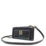 Cartera Grande 2 en 1 Cierre Sencillo Look Animal Skin color Negro - Imagen 5