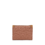 Cartera Mediana Flap Acolchado Geométrico color Tan - Imagen 3