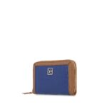 Cartera Mediana Cierre Sencillo Look Animal Skin color Azul Eléctrico - Imagen 5