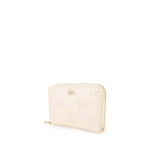 Cartera Mediana Cierre Sencillo Acolchada color Beige - Imagen 5