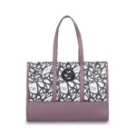 Bolsa Satchel Grande Monograma Estampado color Morado