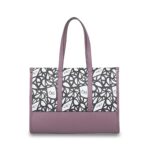 Bolsa Satchel Grande Monograma Estampado color Morado - Imagen 3