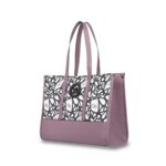 Bolsa Satchel Grande Monograma Estampado color Morado - Imagen 5