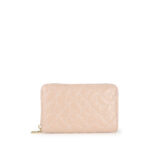 Cartera Mediana Cierre Sencillo Acolchada color Rosa