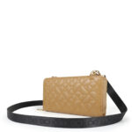 Cartera Grande 2 en 1 Cierre Sencillo Acolchada color Camel - Imagen 5