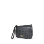 Cartera Pouch Monograma Estampado con Maneral color Negro - Imagen 5