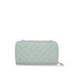 Cartera Grande 2-en-1 Cierre Doble Acolchada color Verde Menta - Imagen 3