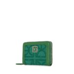 Cartera Mediana Cierre Sencillo Bordada color Verde - Imagen 5