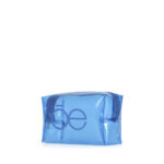 Cosmetiquera Chica Cierre Sencillo Material Mica color Azul Eléctrico - Imagen 5