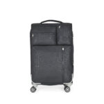 Maleta Mediana 24 plg para Documentar Material Textil Cierres Resistentes al Agua color Negro