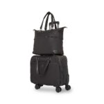 Set de Equipaje 20 Plg y Bolsa Tote de Nylon color Negro - Imagen 5