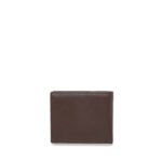 Cartera Chica Flap Piel Genuina color Café - Imagen 3