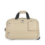 Duffle Bag Textil con Ruedas Cierres Resistentes al Agua color Fango