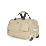 Duffle Bag Textil con Ruedas Cierres Resistentes al Agua color Fango - Imagen 5