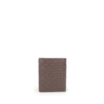 Cartera Flap Piel Genuina Monograma Troquelado color Café - Imagen 3