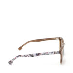 Lentes Cuadrados Estampado Floral en Varilla color Negro - Imagen 2