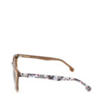 Lentes Cuadrados Estampado Floral en Varilla color Negro - Imagen 4