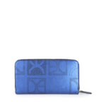 Cartera Grande Cierre Sencillo Look Metálico color Azul Eléctrico - Imagen 3