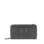 Cartera Grande Cierre Sencillo Doble Uso color Negro