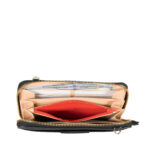 Cartera Grande Cierre Sencillo Doble Uso color Negro - Imagen 6