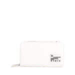 Cartera grande cierre doble color fango