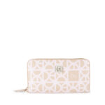 Cartera Grande Cierre Sencillo con Maneral color Nude