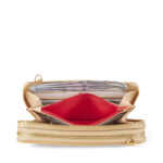 Cartera Grande Doble Cierre con Maneral color Amarillo Ocre - Imagen 6