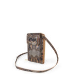 Cartera Vertical Cierre Sencillo Look Animal Skin color Café - Imagen 5