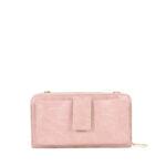 Cartera Grande Cierre Sencillo Look Animal Skin color Rosa - Imagen 3