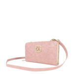 Cartera Grande Cierre Sencillo Look Animal Skin color Rosa - Imagen 5