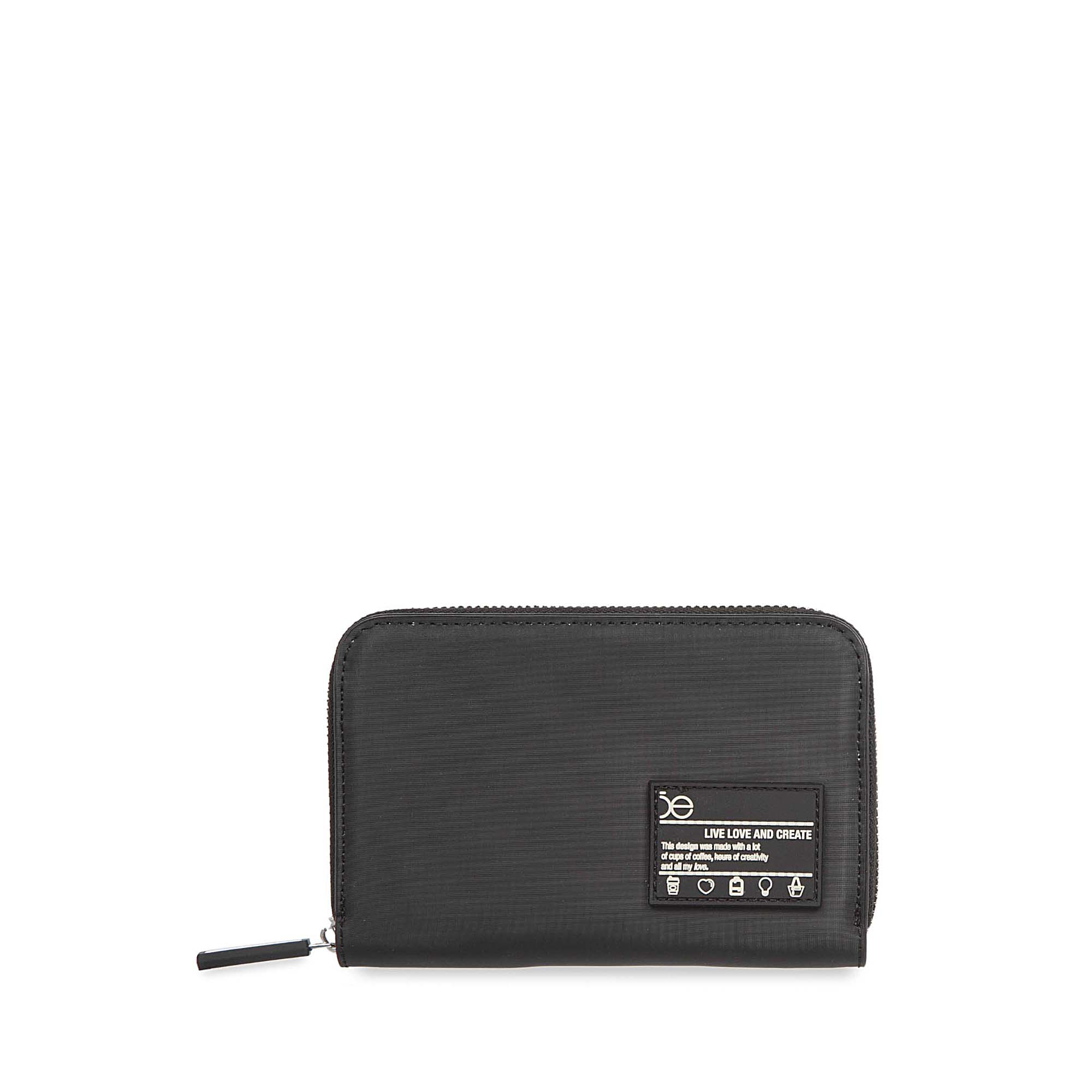 7BINP23064NEG_1.jpg Cartera Mediana Cierre Sencillo con Maneral color Negro - Imagen 1