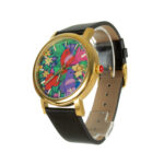 Reloj casual con correa de piel genuina y bisel de Acero inoxidable - Imagen 5