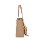 Bolsa Tote con Mascada color Camel - Imagen 2
