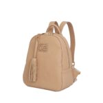 Mochila Mediana de material Tipo Flotter y construcción Suave color Nude - Imagen 4