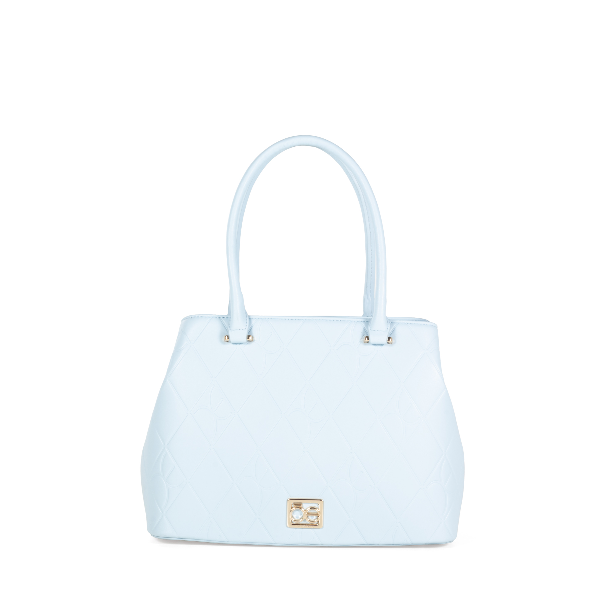 RBLCV24442CEL_1 Bolsa Satchel Troquelado a Rombos color Azul Celeste - Imagen 1