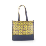 Bolsa Tote Grande Estampado de Monograma color Azul Marino - Imagen 3