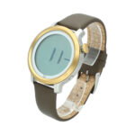 Reloj digital, estilo minimal con caja en acero y extensible en piel - Imagen 5